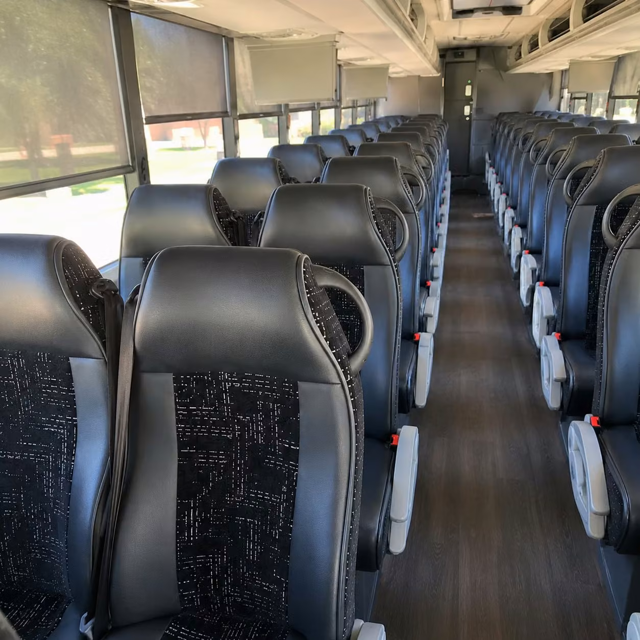 56 passenger charter bus interior